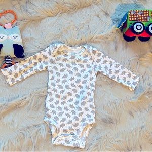 Simple Joys Baby Boy Elephant Onesie (0-3 M)
